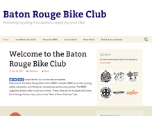 Tablet Screenshot of batonrougebikeclub.com
